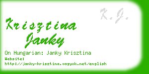 krisztina janky business card